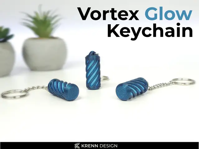 Vortex Glow Keychain — modelo 3D