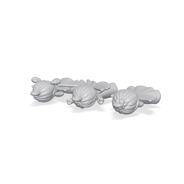 Angel Christmas Ornament Set of 3 — modelo 3D