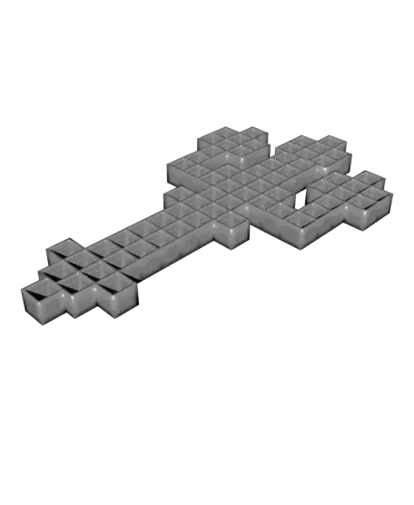 DIY Pixel-Style Pegboard Base for Toy Weapons — modelo 3D