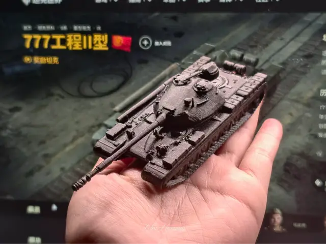 777工程 坦克世界 777Object 重型坦克 1:72 — modelo 3D