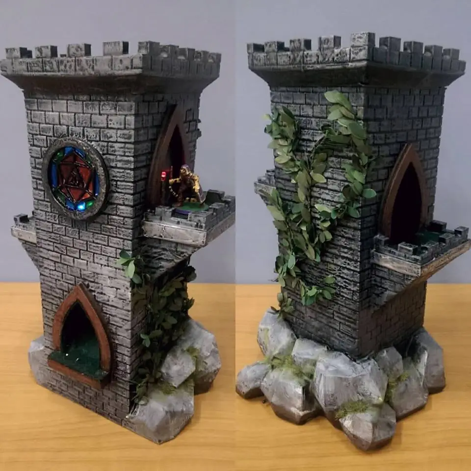 D&D DM Dice Tower — modelo 3D