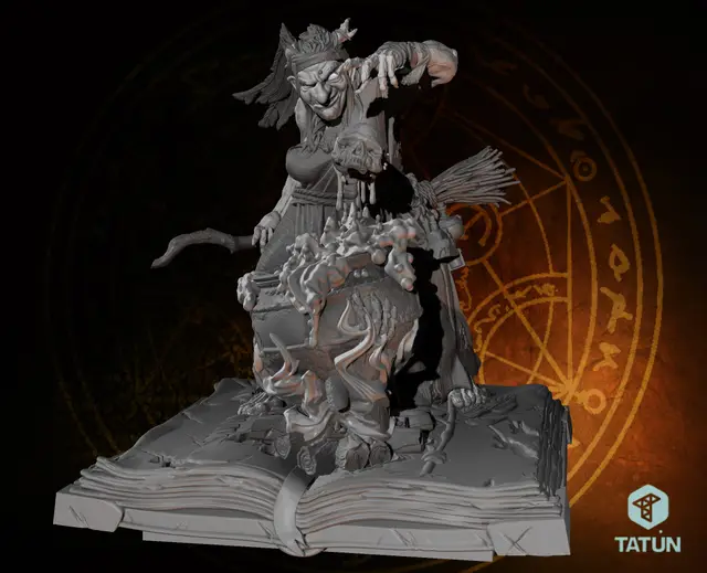 Tatún Raven Witch — modelo 3D