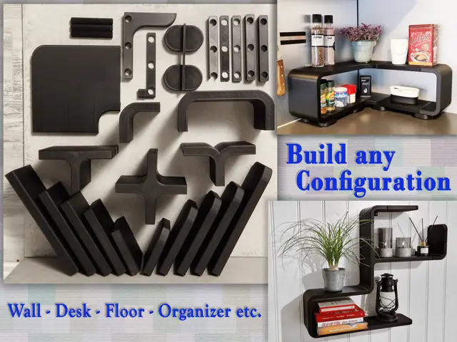 Modular Shelf for Wall / Floor / Desk — modelo 3D