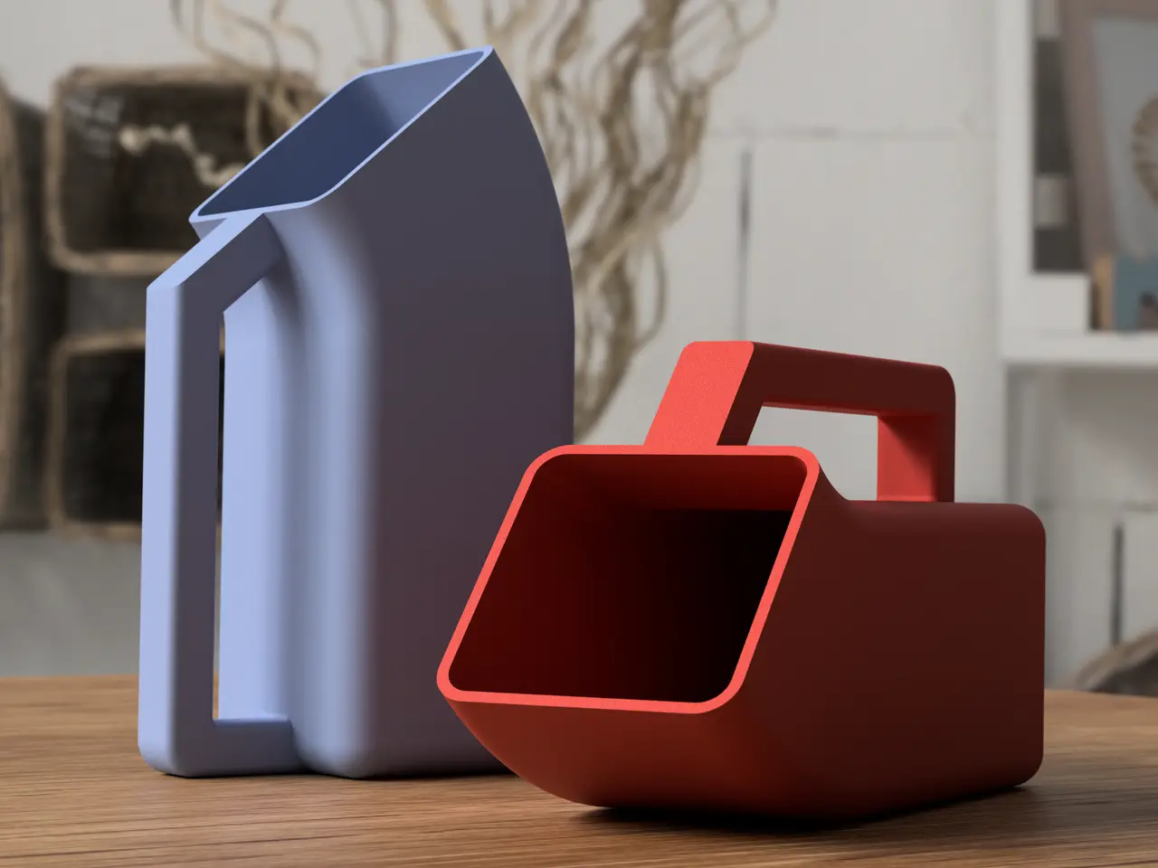 Scoop no support — modelo 3D