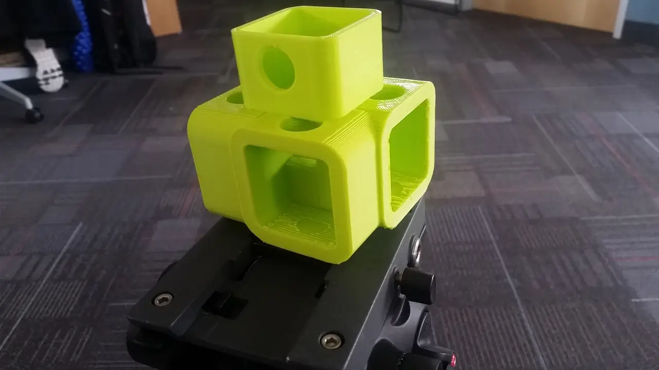 360 degree mount for 5 Mokacams — modelo 3D