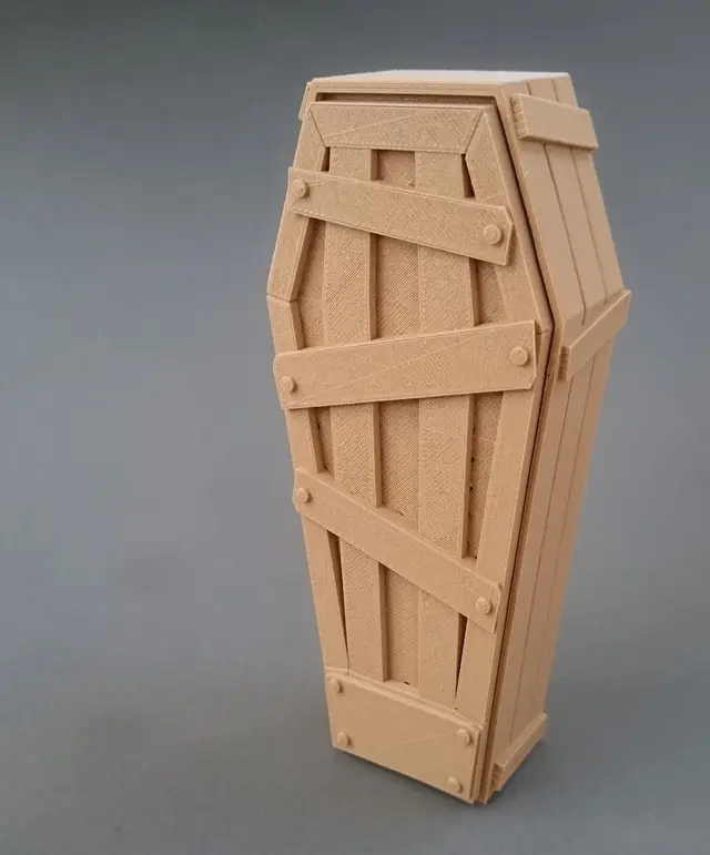 Halloween Coffin pot decoration — modelo 3D
