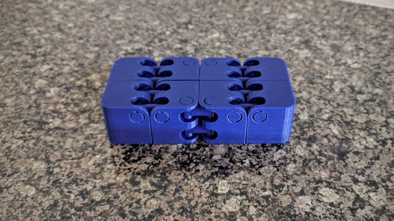 Kobayashi Fidget Cube - Fat Hinge - Flat — modelo 3D