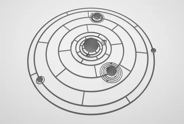 Solar system — modelo 3D