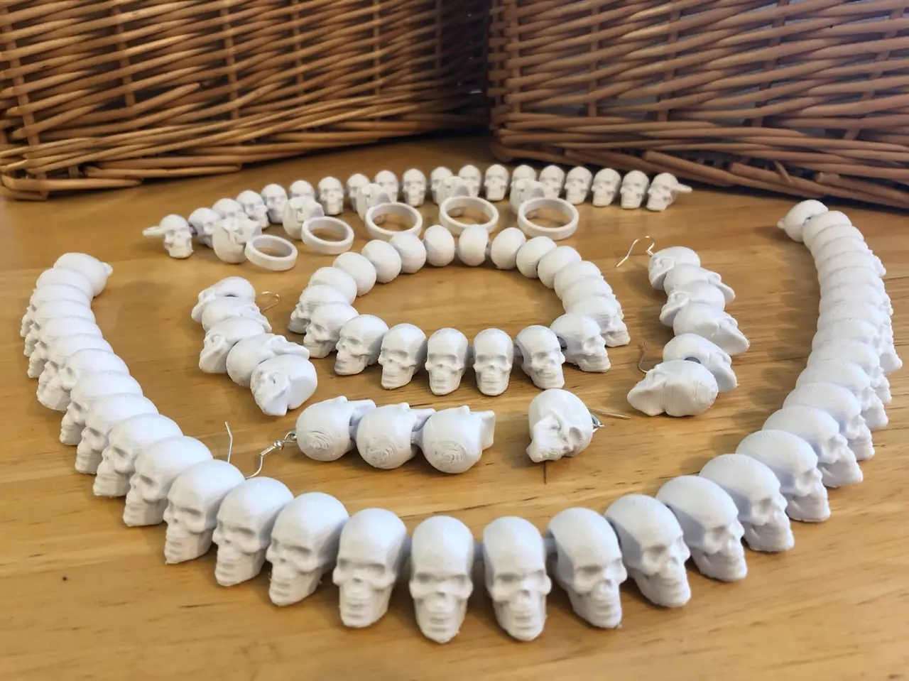 Skull Jewelry Set — modelo 3D