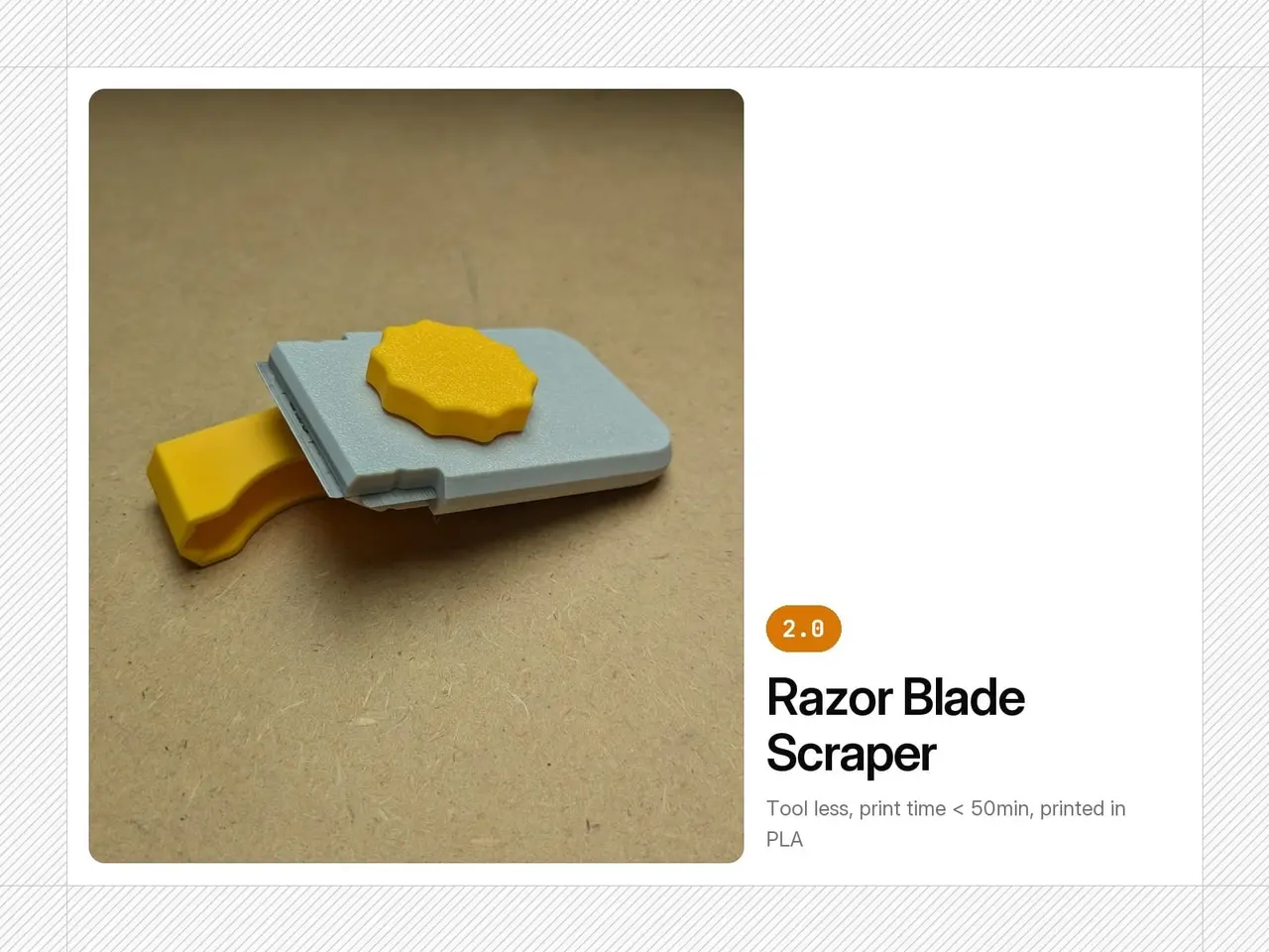 Razor Blade Scraper — modelo 3D