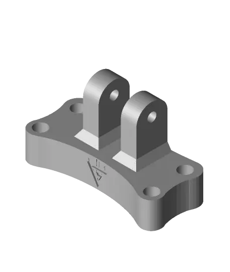 Naked GoPro Mount V4 for Lumenier QAV-CINE Freybott 2.5inch drone — modelo 3D