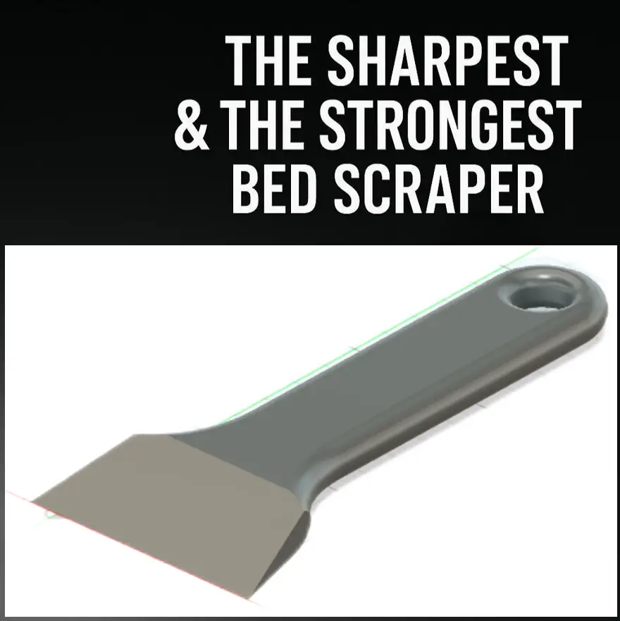 Ultimate 3D Printer Bed Scraper — modelo 3D