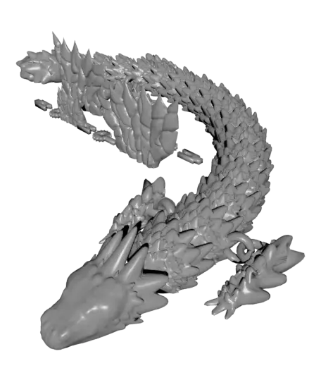 Articulated dragon — modelo 3D