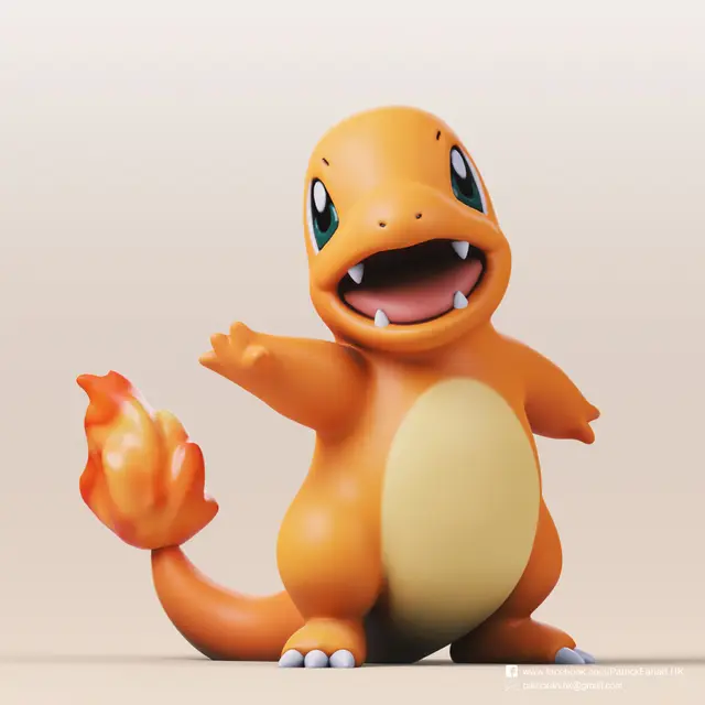 Charmander(Pokemon) — modelo 3D