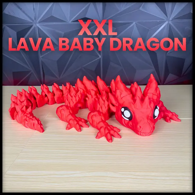 XXL Lava Baby Dragon — modelo 3D