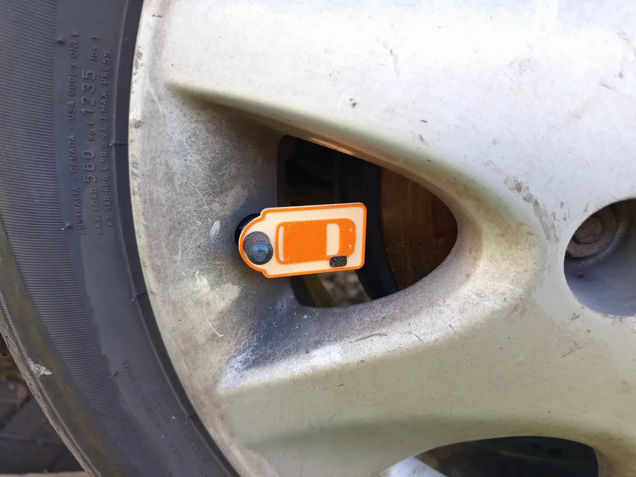 Wheel Position Tags – Tire Storage Markers (Valve Stem) — modelo 3D