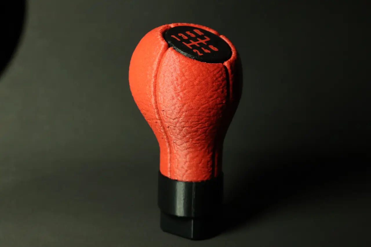 Classical Shift Knob with Leather Texture for Thrustmaster — modelo 3D
