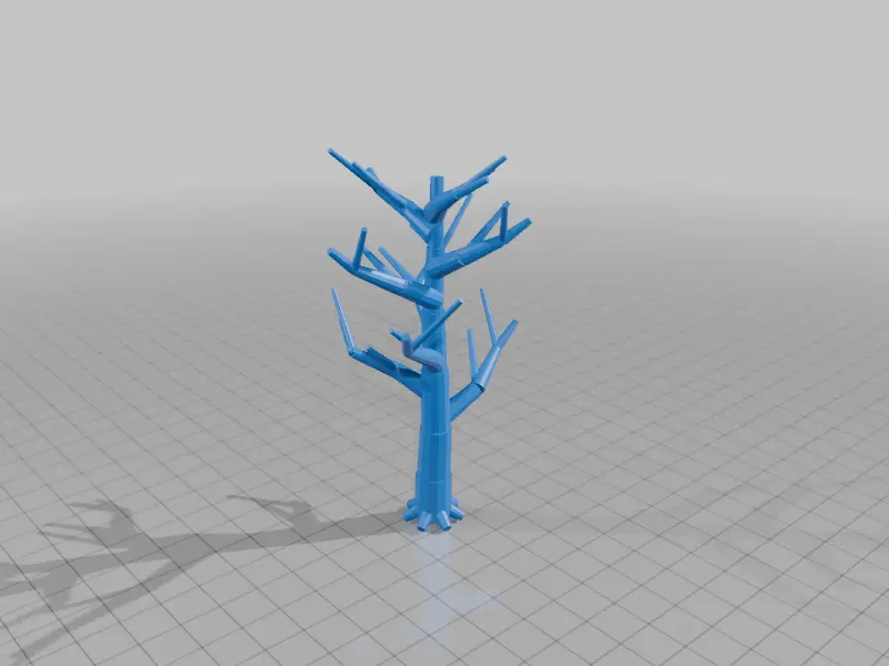 HO Scale Dead Tree with Branches — modelo 3D