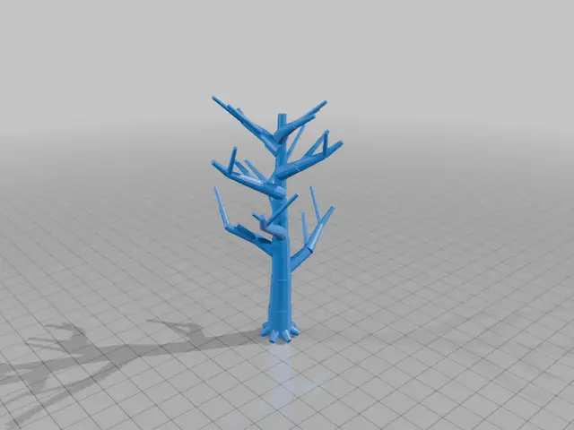 HO Scale Dead Tree with Branches — modelo 3D