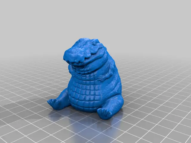 Chubby Crocodile — modelo 3D