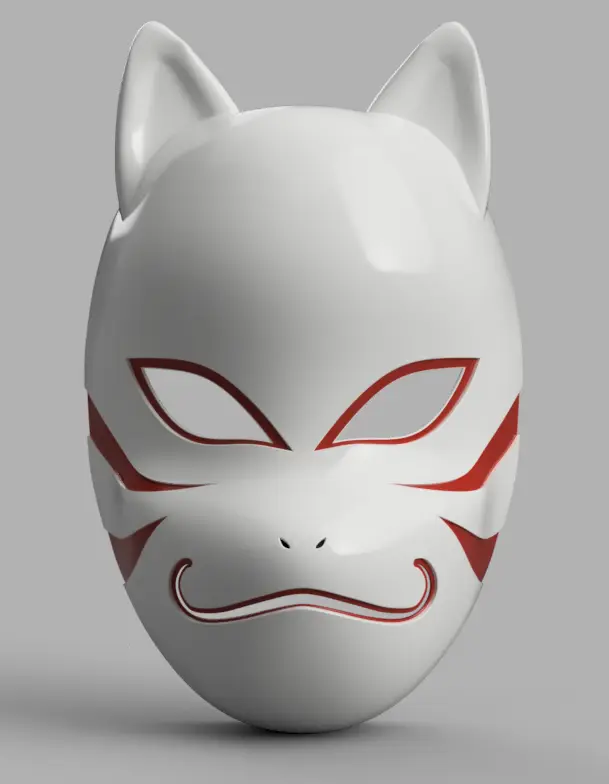 Kakashi Anbu Mask Naruto — modelo 3D