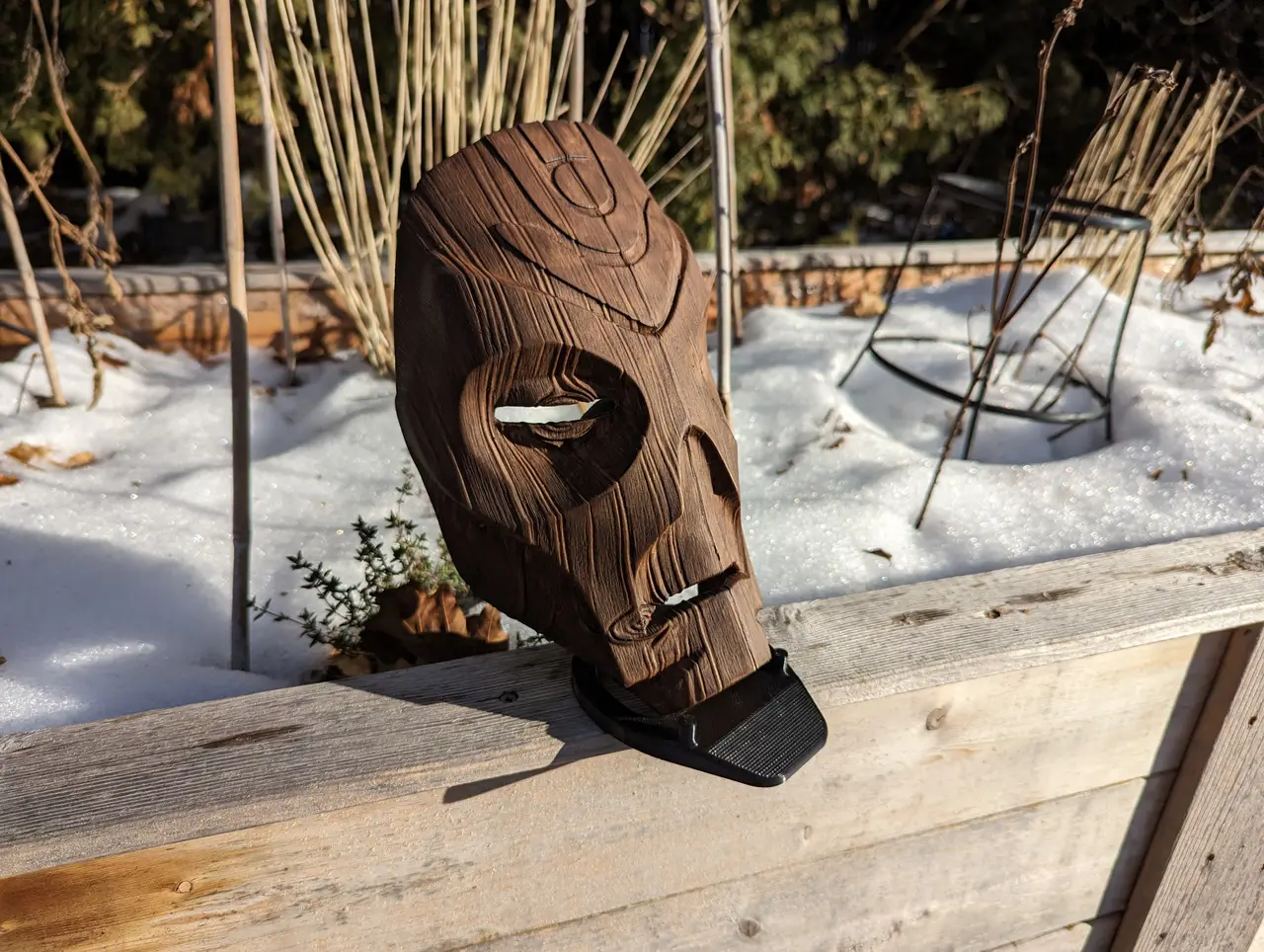 Skyrim Dragon Priest Wooden Mask — modelo 3D