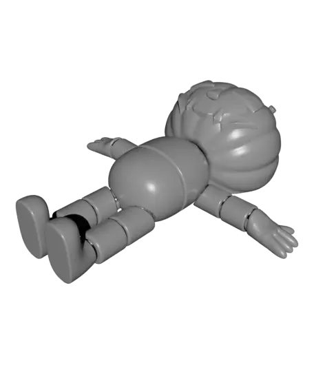 Pumpkin Jack – Articulated Halloween Pumpkin Toy — modelo 3D