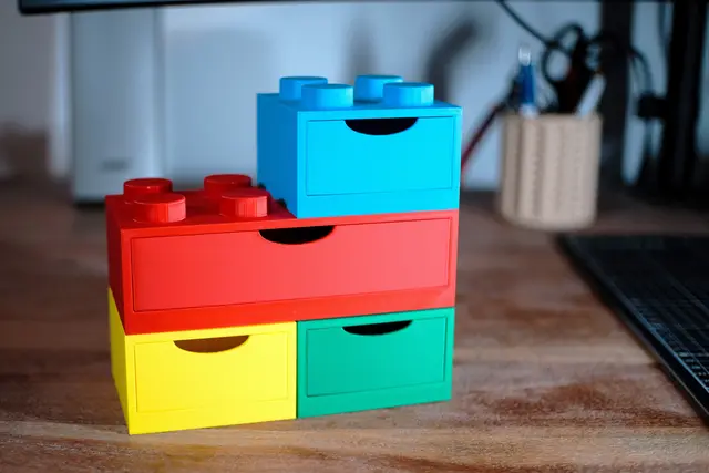 Brick Stackable Desk Boxes — modelo 3D