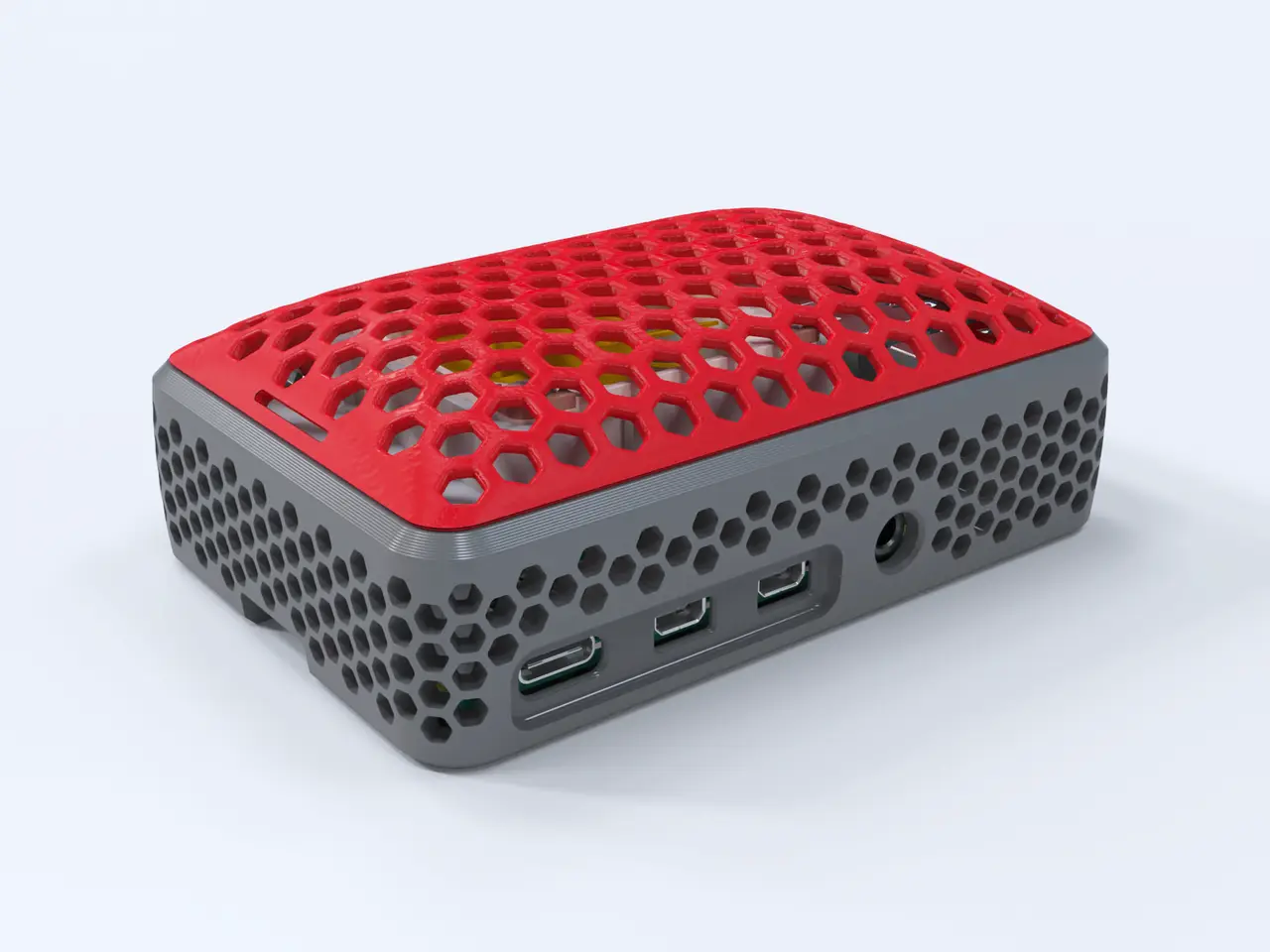 Pi4 Case + FanCover w/Camera Slot — modelo 3D