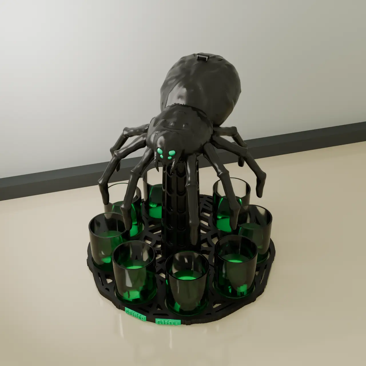Spider Shot Dispenser — modelo 3D