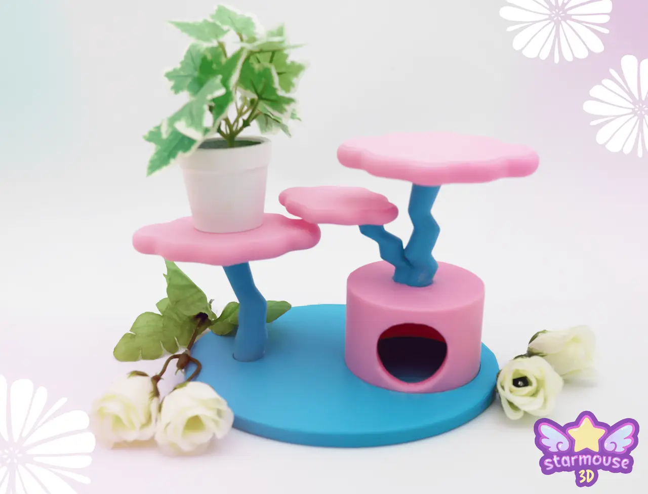 Cloud Cat Tower Model Stand — modelo 3D