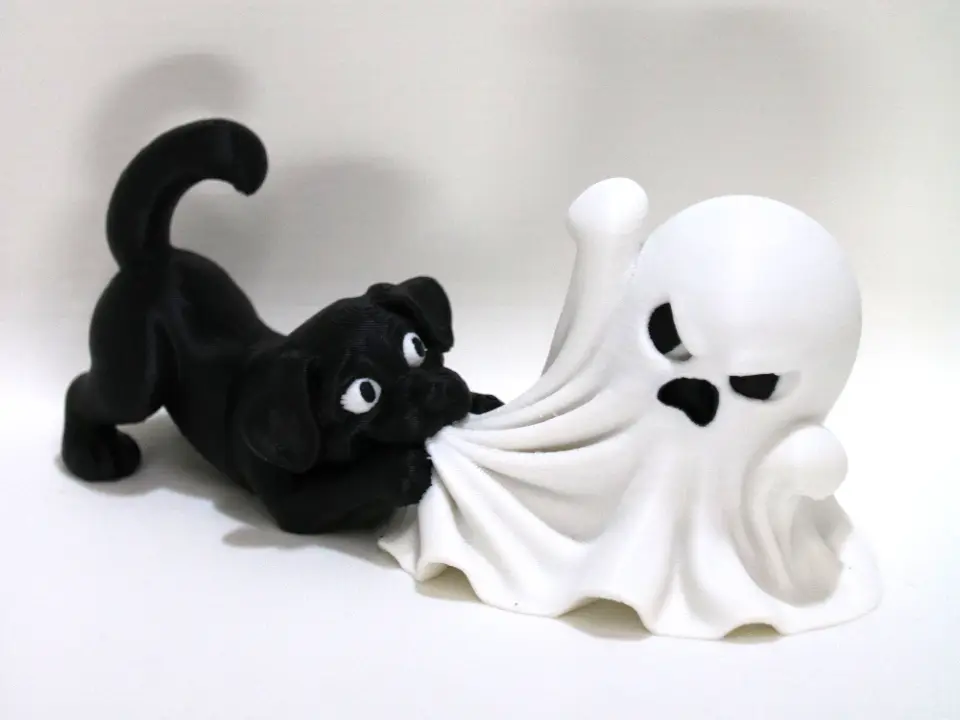 Black Puppy vs Ghost — modelo 3D