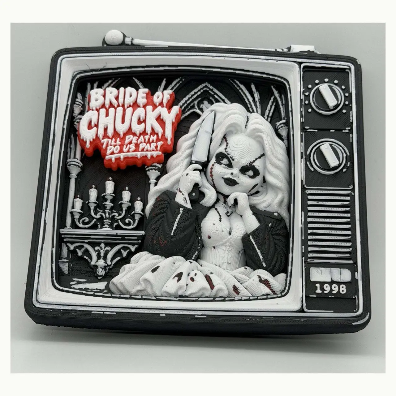 Bride of Chucky Retro TV – Horror Collectible & Halloween Decor — modelo 3D