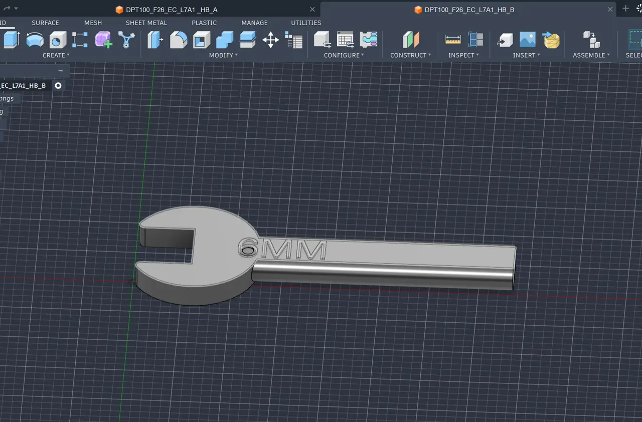 Wrench 6MM — modelo 3D