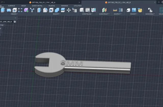 Wrench 6MM — modelo 3D