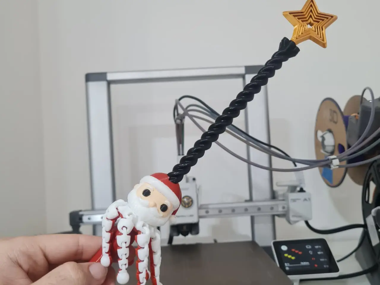 VARITA GIRATORIA | Santa Claus Navidad — modelo 3D