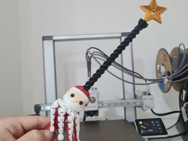 VARITA GIRATORIA | Santa Claus Navidad — modelo 3D