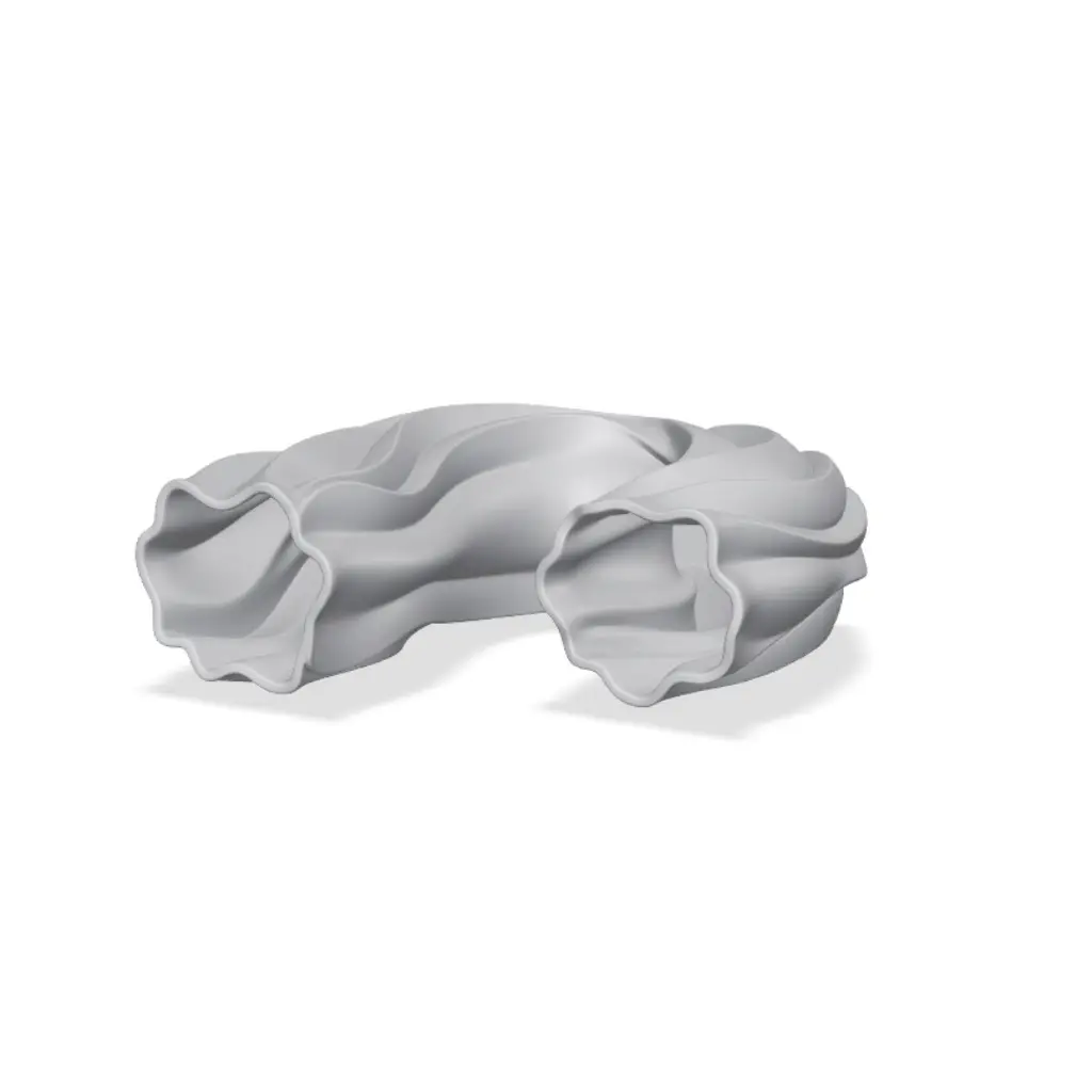 Wavy U-Shaped Double Vase Desk Organizer — modelo 3D