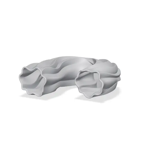 Wavy U-Shaped Double Vase Desk Organizer — modelo 3D