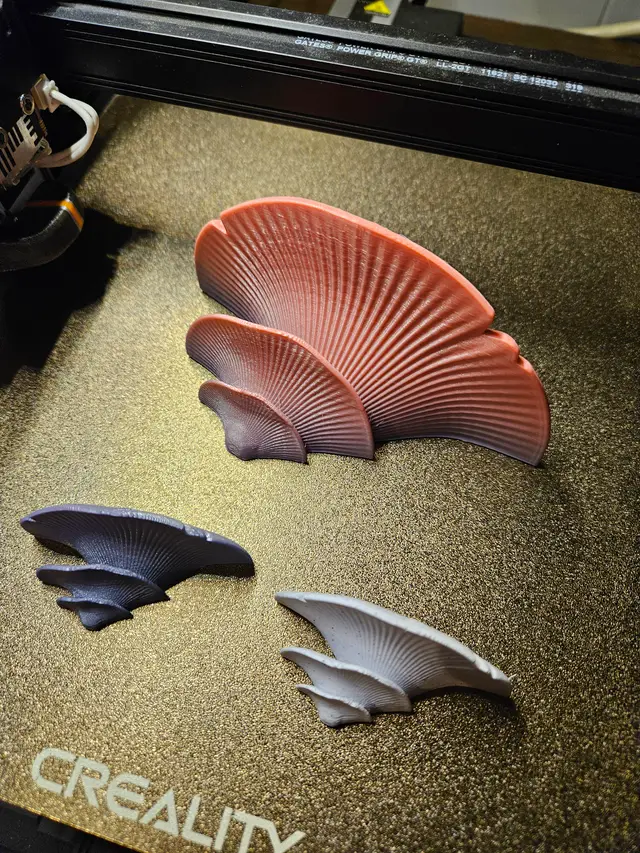 Shelf Mushroom Fridge Magnet — modelo 3D