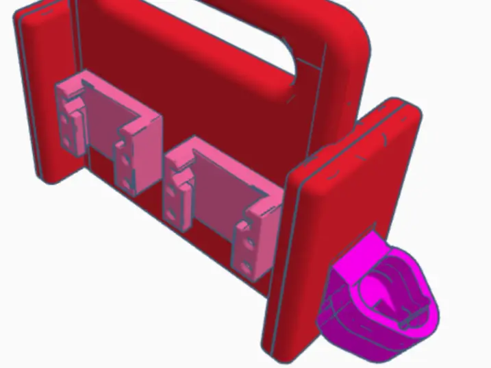 Milwaukee battery holder — modelo 3D