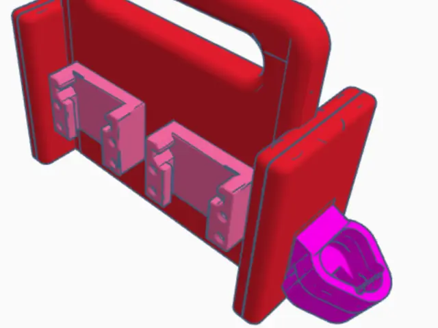 Milwaukee battery holder — modelo 3D
