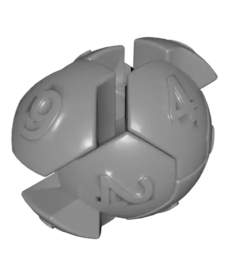 Instructional 6-Piece Burr Puzzle — modelo 3D