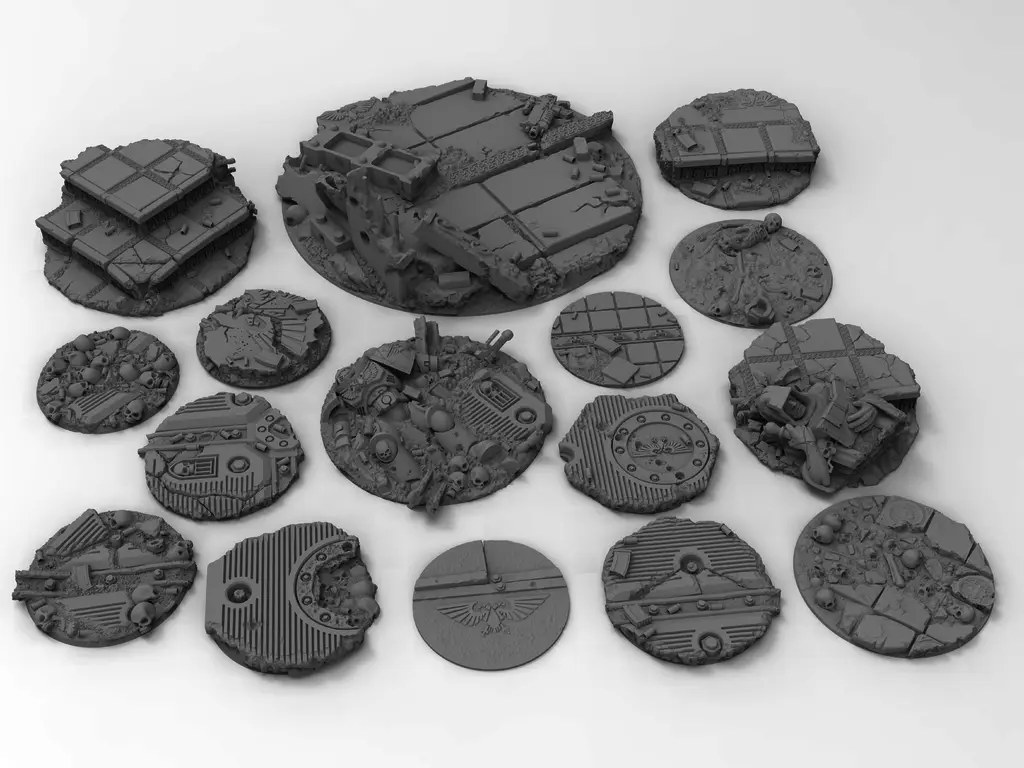 War Gaming Base Toppers — modelo 3D