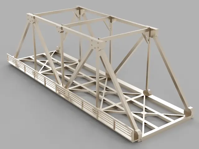 HO scale railway bridge — modelo 3D