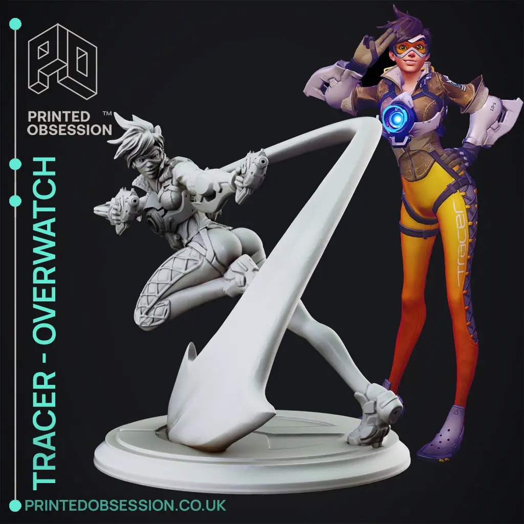 Overwatch - Tracer - Action Pose — modelo 3D