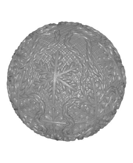 Snowflake Christmas Tree Ornament – Holiday Festive Decor — modelo 3D
