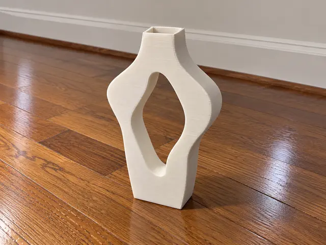Organic Geometry Vase (Clay slab vase) — modelo 3D