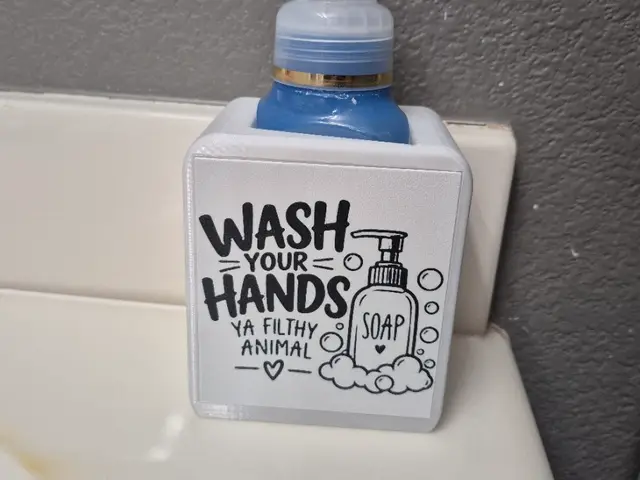 Wash Your Hands Ya Filthy Animal BBW Soap Holder — modelo 3D