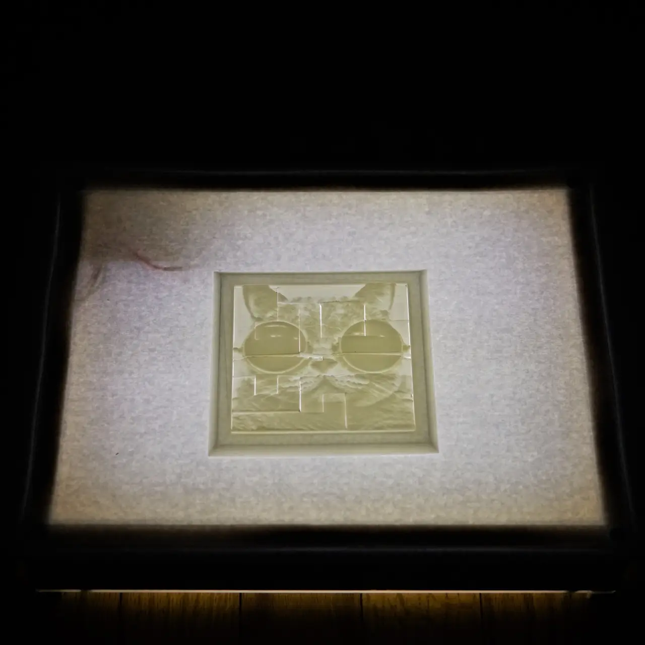 lithophane cat puzzle — modelo 3D